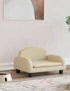 vidaXL Кучешко легло кремаво 50x40x30 см текстил