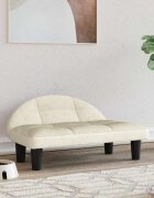 vidaXL Кучешко легло кремаво 70x52x30 см кадифе
