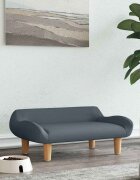 vidaXL Кучешко легло кучешкосиво 70x40x24 см текстил