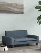 vidaXL Кучешко легло кучешкосиво 70x45x30 см текстил