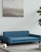 vidaXL Кучешко легло синьо 100x54x33 см кадифе
