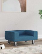 vidaXL Кучешко легло синьо 50x40x265 см кадифе