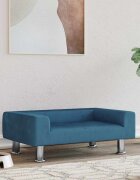 vidaXL Кучешко легло синьо 70x45x265 см кадифе