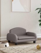 vidaXL Кучешко легло сиво 50x40x30 см изкуствена кожа