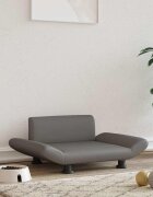 vidaXL Кучешко легло сиво 70x45x28 см изкуствена кожа