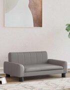 vidaXL Кучешко легло сиво 70x45x30 см изкуствена кожа