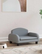vidaXL Кучешко легло светлосиво 50x40x30 см текстил