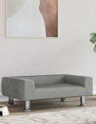 vidaXL Кучешко легло светлосиво 70x45x265 см кадифе