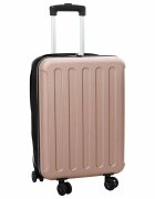 vidaXL Куфар Розово златисто 34 x 23 x 55.5 см ABS пластмаса