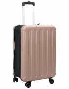 vidaXL Куфар Розово златисто 43 x 27 x 66 см ABS пластмаса
