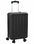 vidaXL Куфар с заключване Черно 43 x 27 x 66 см ABS пластмаса