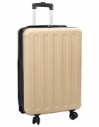 vidaXL Куфар с заключване Шампанско 43 x 27 x 66 см ABS пластмаса