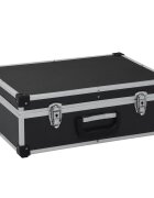 vidaXL Куфар за инструменти 46x33x16 см черен алуминий