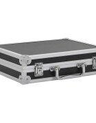 vidaXL Куфар за пистолет алуминий ABS черен