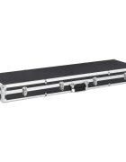 vidaXL Куфар за пушки черен 118x38x12 см алуминий