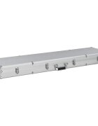 vidaXL Куфар за пушки сребрист 134x35x12 см алуминий