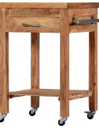 vidaXL Кухненска количка 58x58x89 см акация масив