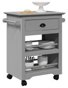 vidaXL Кухненска количка BODO сива 675x45x80 см