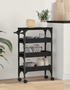 vidaXL Кухненска количка Черния дъб 53 x 20 x 76 см