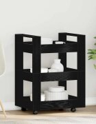 vidaXL Кухненска количка Черния дъб 60 x 45 x 80 см