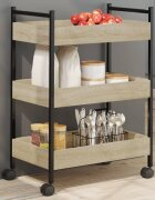 vidaXL Кухненска количка дъб сонома 50x30x70 см инженерно дърво