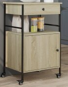 vidaXL Кухненска количка дъб сонома 56x43x895 см инженерно дърво