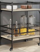 vidaXL Кухненска количка дъб сонома 82x40x785 см инженерно дърво