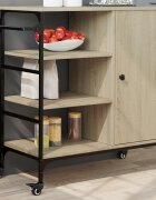 vidaXL Кухненска количка дъб сонома 875x385x845 см инженерно дърво
