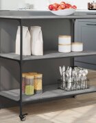 vidaXL Кухненска количка сив сонома 102x50x95 см инженерно дърво