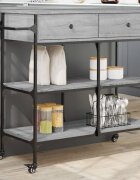 vidaXL Кухненска количка сив сонома 105x42x95 см инженерно дърво