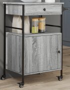 vidaXL Кухненска количка сив сонома 56x43x895 см инженерно дърво