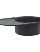 vidaXL Кухненска мивка с единично корито Гранит 77 x 49 x 205 см