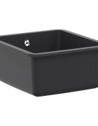 vidaXL Кухненска мивка с едно корито Гранит 42 x 46 x 31 см Графит