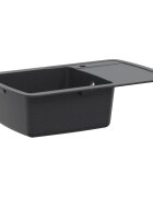 vidaXL Кухненска мивка с едно корито Гранит 78 x 50 x 31 см Графит