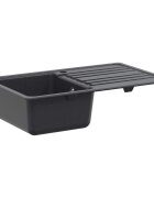 vidaXL Кухненска мивка с отцедник Гранит 765 см x 46 см x 28 см