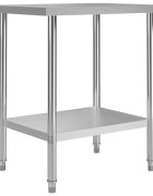 vidaXL Кухненска работна маса 80x60x85 см неръждаема стомана