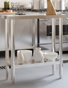 vidaXL Кухненска работна маса 825x30x85 см неръждаема стомана