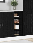 vidaXL Кухненски базов шкаф Черен дъб 30 x 445 x 815 см