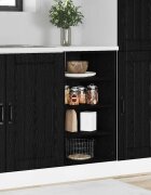 vidaXL Кухненски базов шкаф Черен дъб 40 x 445 x 815 см