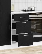 vidaXL Кухненски базов шкаф Черния дъб 40 x 46 x 815 см