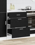 vidaXL Кухненски базов шкаф Черния дъб 60 x 46 x 815 см