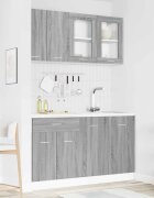 vidaXL Кухненски единица LYON 4 бр. Сив Сонома Инженерна дървесина