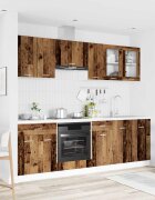 vidaXL Кухненски единица Lyon 8 бр. Инженерна дървесина