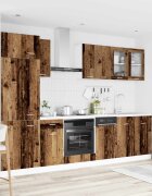 vidaXL Кухненски единица Lyon 8 бр. Старо дърво Инженерна дървесина