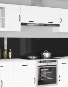 vidaXL Кухненски гръб 2 бр. Черно 120 x 50 cm закалено стъкло