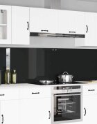 vidaXL Кухненски гръб 2 бр. Черно 120 x 60 cm закалено стъкло