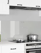 vidaXL Кухненски гръб 2 бр. Прозрачен 70 x 50 cm закалено стъкло