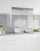 vidaXL Кухненски гръб 2 бр. Светлосиво 100 x 60 cm закалено стъкло