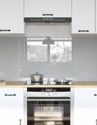 vidaXL Кухненски гръб 2 бр. Светлосиво 70 x 60 cm закалено стъкло