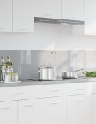 vidaXL Кухненски гръб 2 бр. Светлосиво 90 x 40 cm закалено стъкло